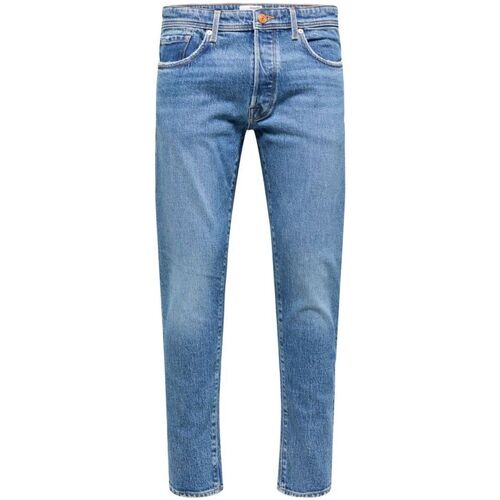 Kleidung Herren Jeans Selected 16080468 - 172 SLIM TAPE-16080468 MEDIUM BLUE DENIM Blau