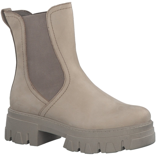 Schuhe Damen Stiefel Marco Tozzi Stiefeletten Women Boots 2-25403-41/349 349 Beige