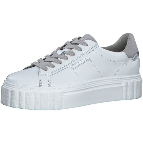 Schuhe Damen Sneaker Tamaris white Leather 1-23738-41-117 Weiss