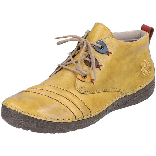 Schuhe Damen Derby-Schuhe & Richelieu Rieker Schnuerschuhe HWK Stiefel 52509-68 Gelb