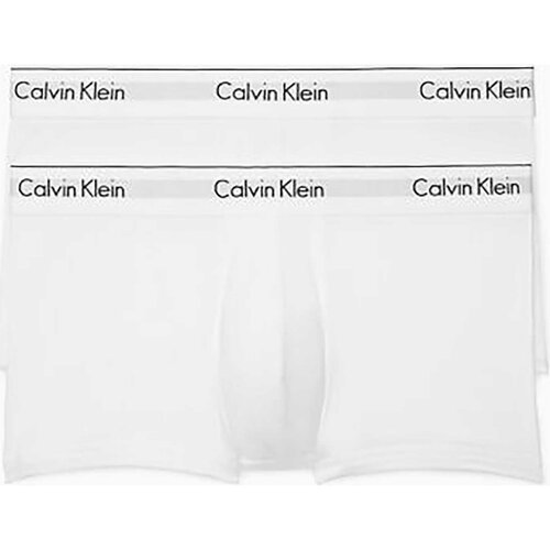 Unterwäsche Herren Boxershorts Calvin Klein Jeans Low Rise Trunk 2P Weiss