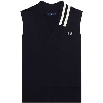 Fred Perry  Jacken Fp V-Neck Broken Tipped Tank