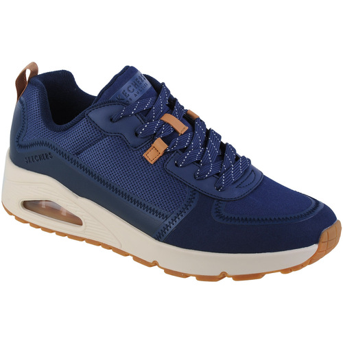 Schuhe Herren Sneaker Low Skechers Uno-Layover Blau