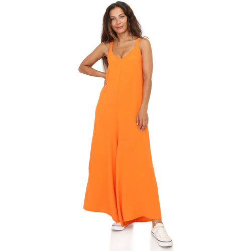 Kleidung Damen Overalls / Latzhosen La Modeuse 67356_P156404 Orange