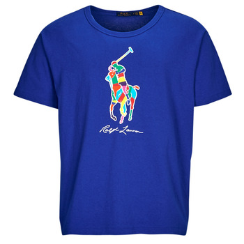 Kleidung Herren T-Shirts Polo Ralph Lauren TSHIRT MANCHES COURTES BIG POLO PLAYER Blau / Saphir / Star