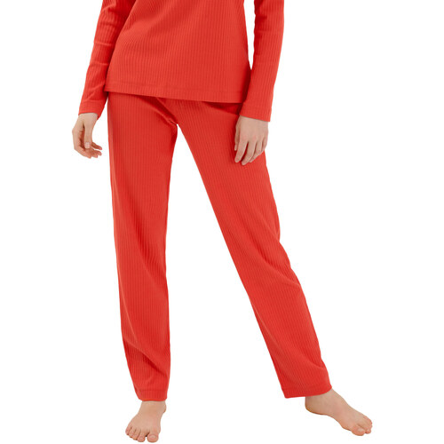 Kleidung Damen Pyjamas/ Nachthemden Lisca Pyjamastrümpfe lange Hose Lucky  Cheek Orange