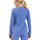 Kleidung Damen Pyjamas/ Nachthemden Lisca Top Pyjama V-Ausschnitt Langarm Lucky  Cheek Blau