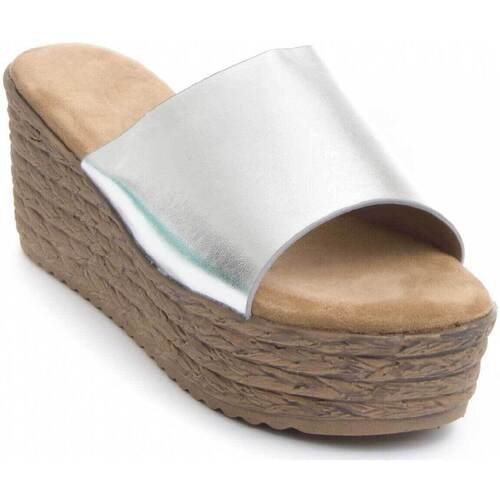 Schuhe Damen Sandalen / Sandaletten Bozoom 83255 Silbern