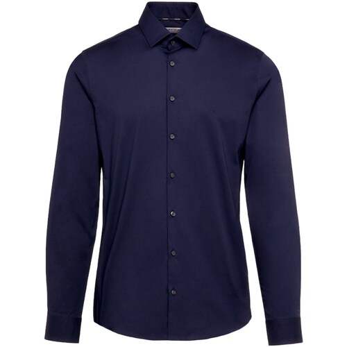 Kleidung Herren Langärmelige Hemden Calvin Klein Jeans K10K108229 Blau