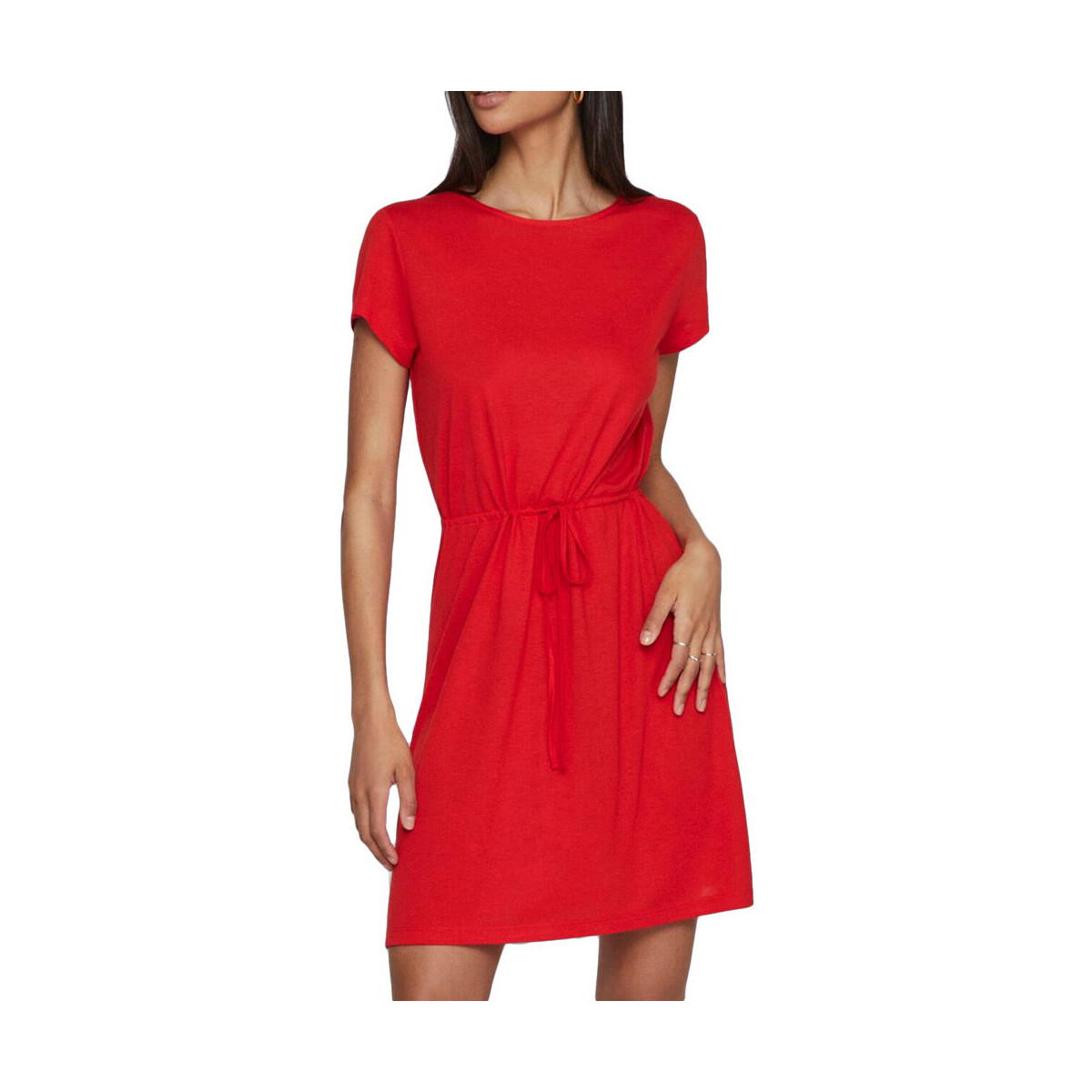 Kleidung Damen Kleider Vila 14085170 Rot
