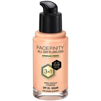 Beauty Make-up & Foundation  Max Factor Facefinity All Day Flawless 3 In 1 Foundation n45-warme Mandel 