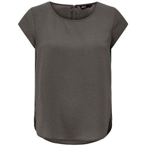 Kleidung Damen T-Shirts & Poloshirts Only 15142784 VIC SOLID Grau