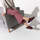 Schuhe Damen Hausschuhe Birkenstock Zermatt Rivet Rot
