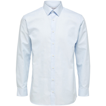 Selected  Blusen Regethan Classic Overhemd Lichtblauw