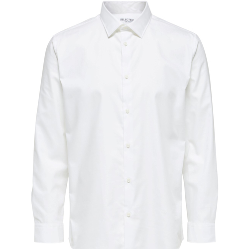 Kleidung Damen Hemden Selected Regethan Classic Overhemd Wit Weiss