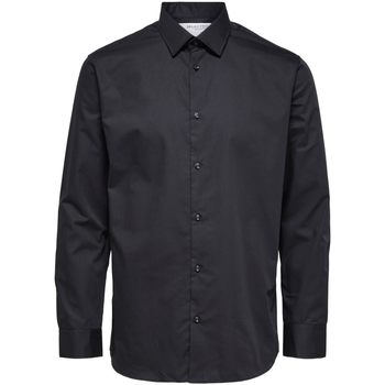 Selected  Blusen Regethan Classic Overhemd Zwart
