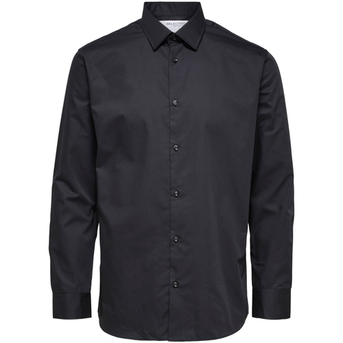Kleidung Damen Hemden Selected Regethan Classic Overhemd Zwart Schwarz