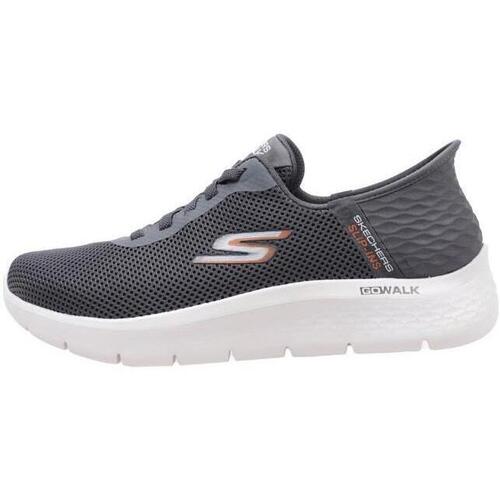 Schuhe Herren Sneaker Low Skechers SLIP-INS: GO WALK FLEX Grau
