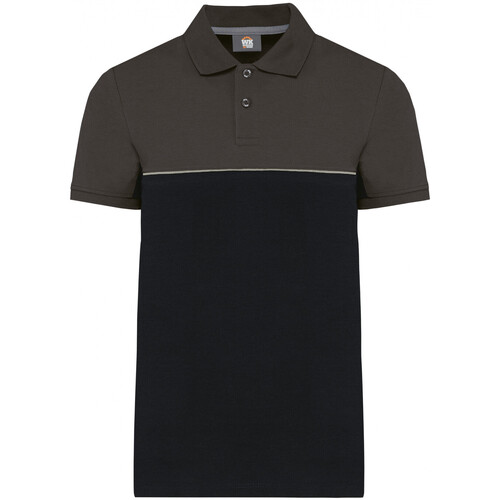 Kleidung Polohemden Wk. Designed To Work Polo écoresponsable Schwarz