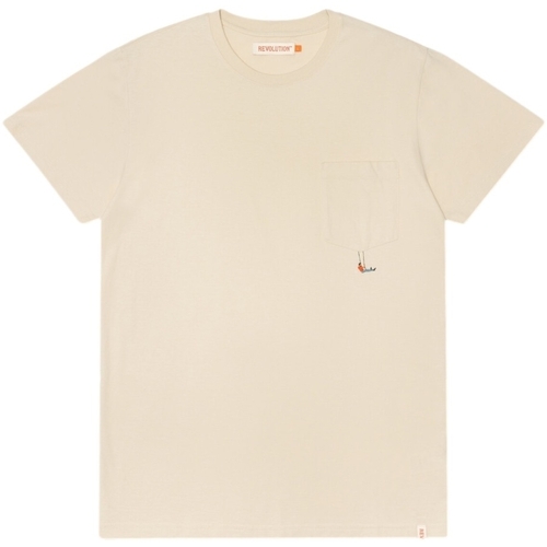 Kleidung Herren T-Shirts & Poloshirts Revolution Regular T-Shirt 1330 SWI - Off White Weiss