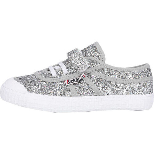 Schuhe Sneaker Kawasaki Glitter Kids Shoe W/Elastic  8889 Silver Silbern