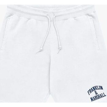 Kleidung Herren Shorts / Bermudas Franklin & Marshall JM4007-2000P01 ARCH LETTER-011 OFF WHITE Weiss