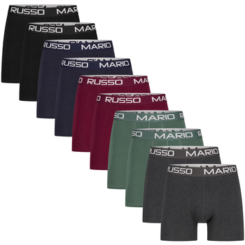 Unterwäsche Herren Boxer Mario Russo 10-Pack Basic Boxers Multicolor
