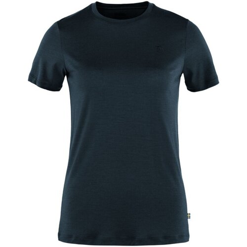 Kleidung Damen Tops Fjallraven Sport  Abisko Wool Kurzarm T-Shirt 84101-555 Blau