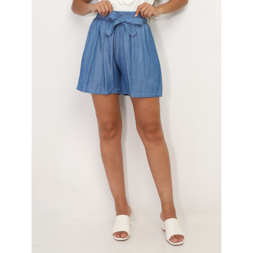 Kleidung Damen Shorts / Bermudas La Modeuse 67283_P156288 Blau