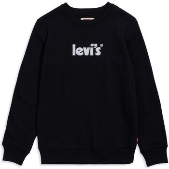 Kleidung Kinder Sweatshirts Levi's 9EH066 POSTER LOGO-023 BLACK Schwarz