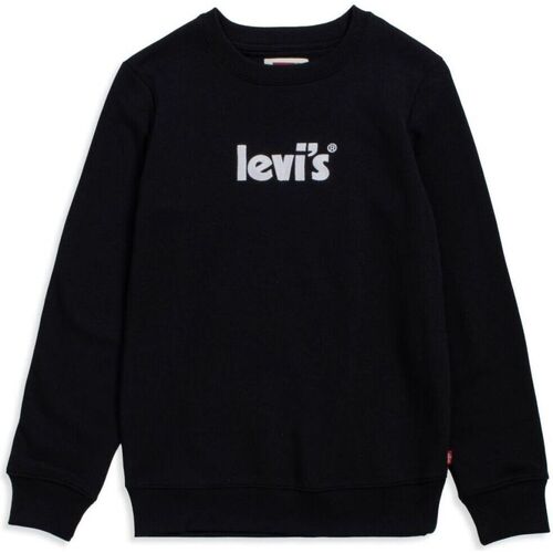 Kleidung Kinder Sweatshirts Levi's 9EH066 POSTER LOGO-023 BLACK Schwarz
