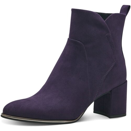 Schuhe Damen Stiefel Marco Tozzi Stiefeletten Women Boots 2-25095-41/504 Violett
