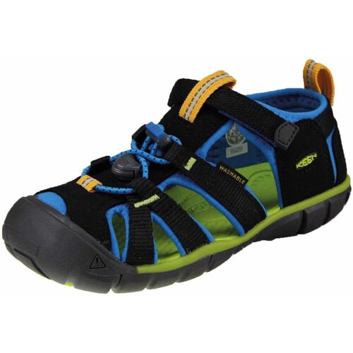 Schuhe Jungen Sandalen / Sandaletten Keen Schuhe black-brilliant blue 1022984 Seacamp II CNX Schwarz
