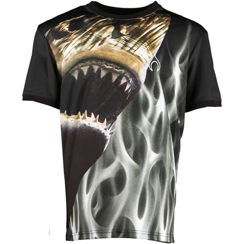 Kleidung Herren T-Shirts & Poloshirts Nytrostar T-Shirt With Shark Print Schwarz