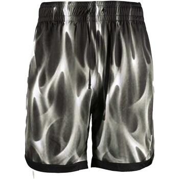 Kleidung Herren Shorts / Bermudas Nytrostar Shorts With Grey Fire Print Schwarz