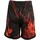 Kleidung Herren Shorts / Bermudas Nytrostar Shorts With Flames Red Print Schwarz