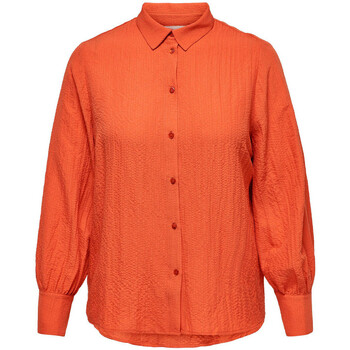 Kleidung Damen Hemden Only Carmakoma 15280226 Orange