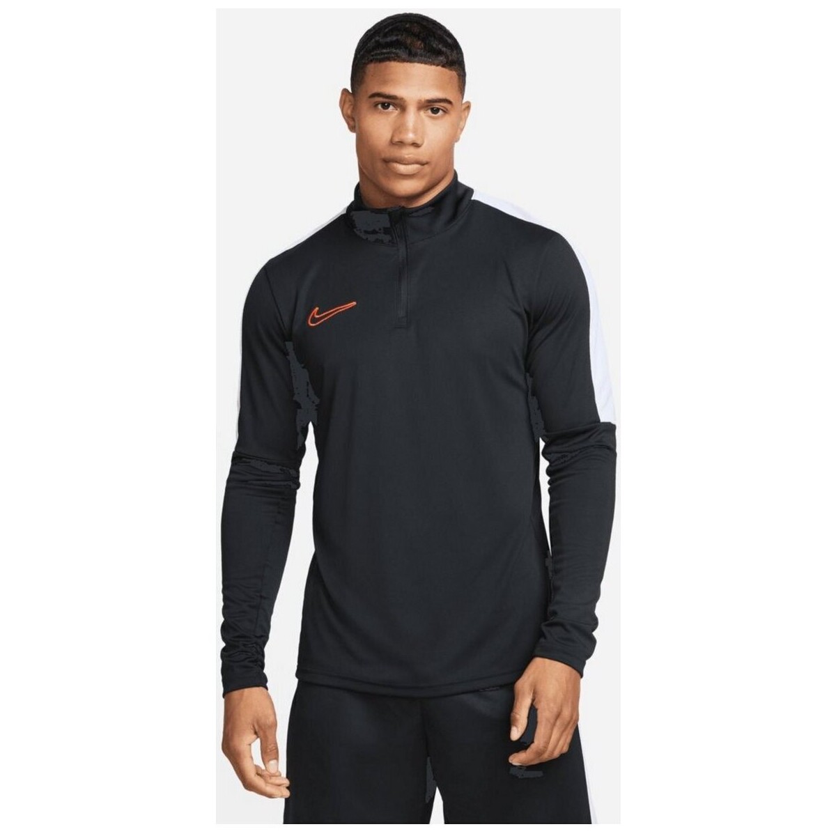 Kleidung Herren Pullover Nike Sport Dri-FIT Academy Soccer 1/4-Zip-Sweatshirt DX4294-015 Schwarz