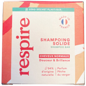 Respire  Shampoo Shampoing Solide Pêche Du Verger 75g - Cheveux Normaux