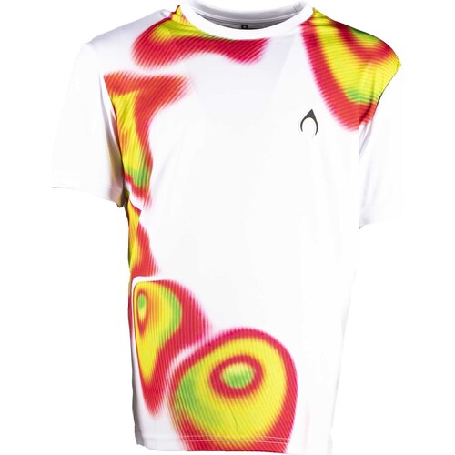 Kleidung Herren T-Shirts & Poloshirts Nytrostar T-Shirt With Oval Multicolor Print Weiss
