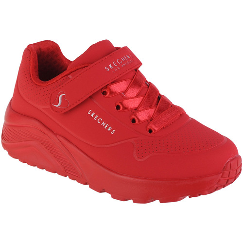 Schuhe Mädchen Sneaker Low Skechers Uno Lite Rot