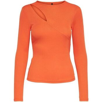 Kleidung Damen T-Shirts & Poloshirts Only 15285058 ALLIE-FLAME Orange