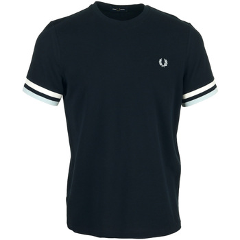 Kleidung Herren T-Shirts Fred Perry Bold Tipped Pique Blau
