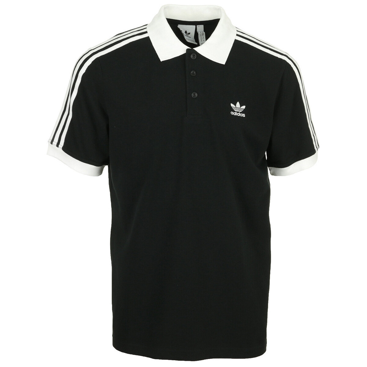 Kleidung Herren T-Shirts & Poloshirts adidas Originals 3 Stripes Polo Schwarz