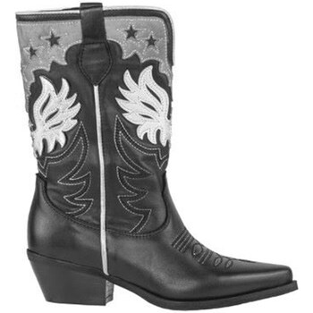 Schuhe Damen Klassische Stiefel Metisse DX604 Texano Frau Leder Braun