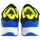 Schuhe Mädchen Multisportschuhe Joma fury jr 2303 blauer Kindersport Gelb