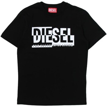 Kleidung Jungen T-Shirts Diesel J01531-00YI9 Schwarz