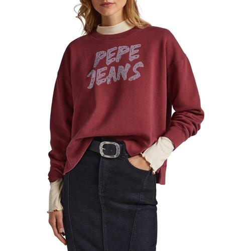 Kleidung Damen Sweatshirts Pepe jeans  Rot