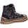Schuhe Damen Sneaker Rebecca White D&W zebra strip navy WX22-4-A 71 Blau