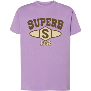 Kleidung Herren T-Shirts Superb 1982 SPRBCA-2201-LILAC Violett